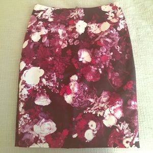 Beautiful Vintage Multicolor Purple Floral Skirt